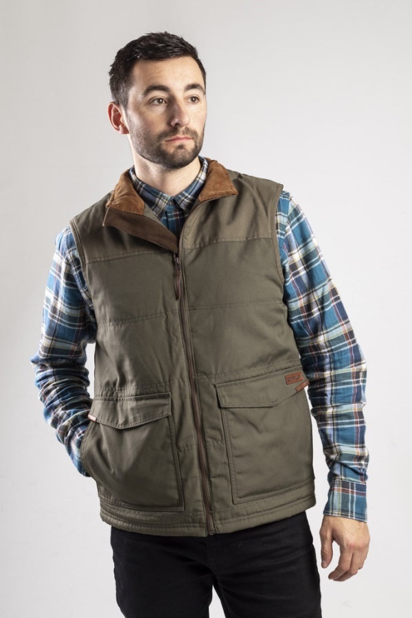 Caterpillar AG Vest Zip Up Cypress