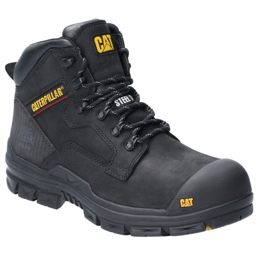 Caterpillar Bearing Lace Up Safety Boot S3 Black