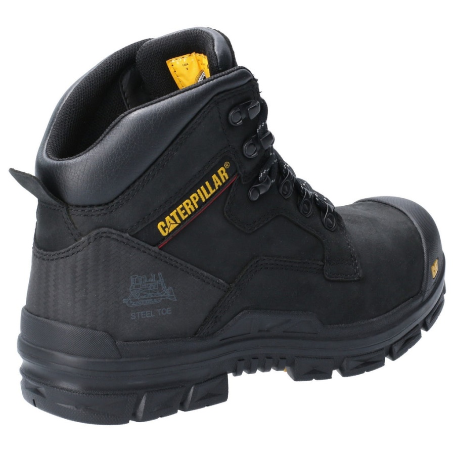 Caterpillar Bearing Lace Up Safety Boot S3 Black