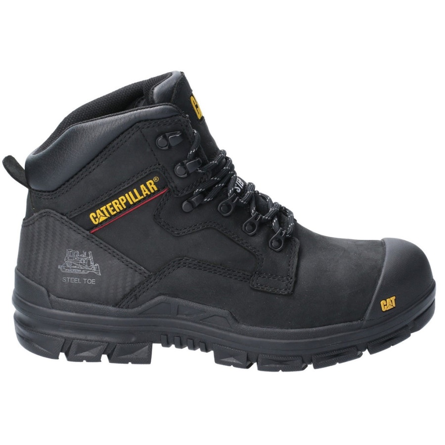 Caterpillar Bearing Lace Up Safety Boot S3 Black