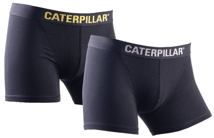 Caterpillar Boxer Shorts 2-Pack Black-Yellow-Charcoal