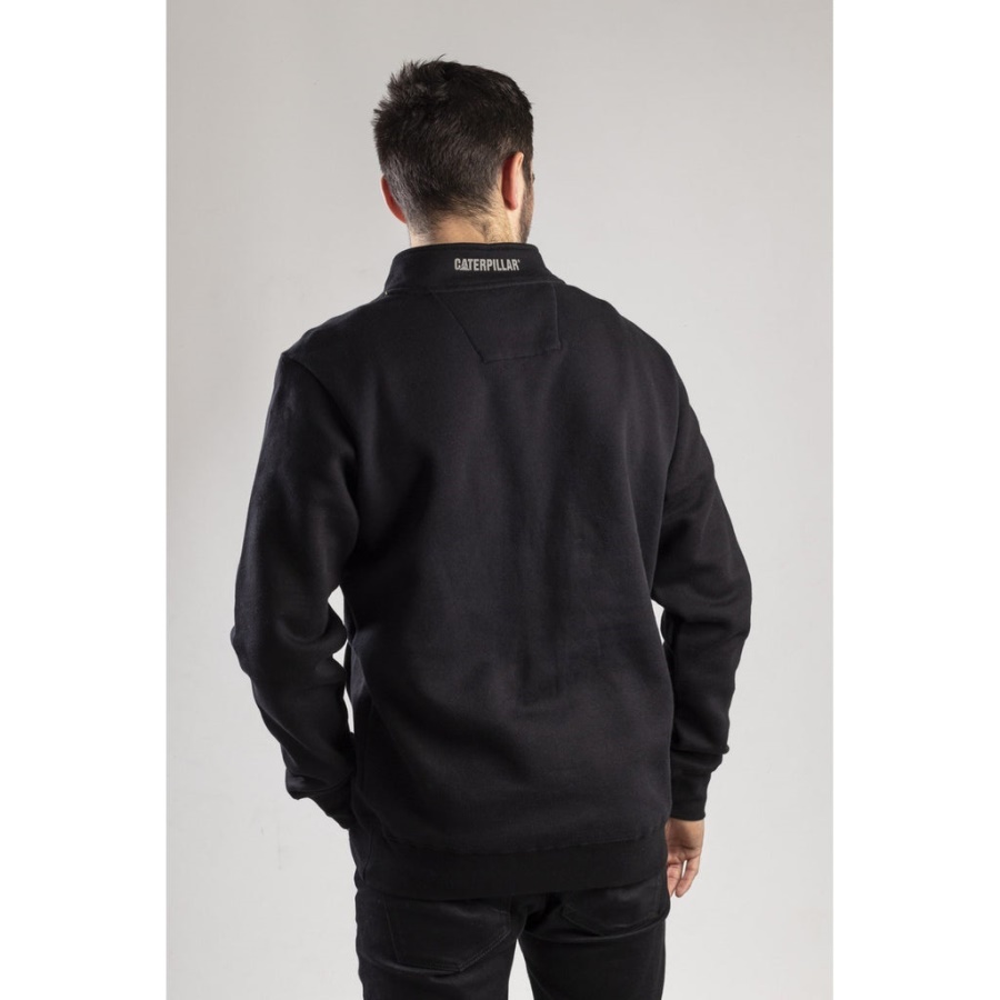 Caterpillar Canyon 1-4 Zip Sweatshirt Black