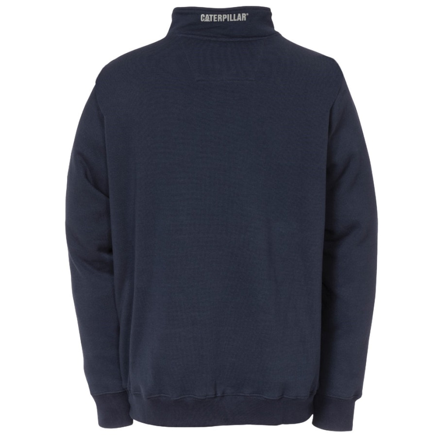 Caterpillar Canyon 1-4 Zip Sweatshirt Navy