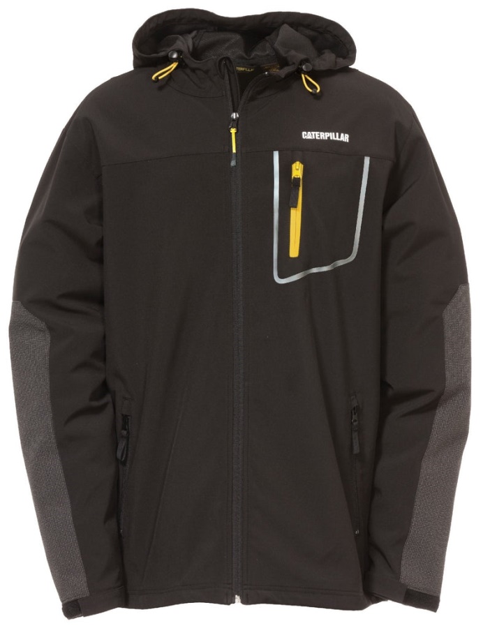 Caterpillar Capstone Hooded Soft Shell Jacket Black