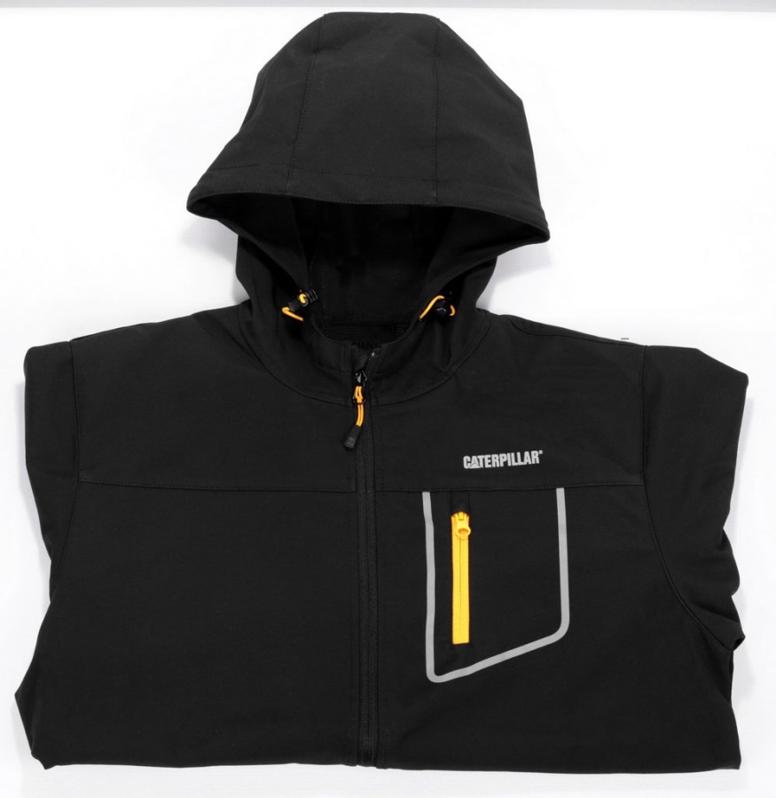 Caterpillar Capstone Hooded Soft Shell Jacket Black