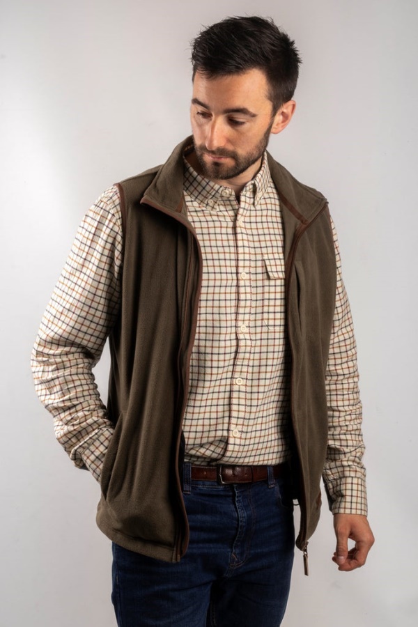 Caterpillar Concord Fleece Vest Cypress