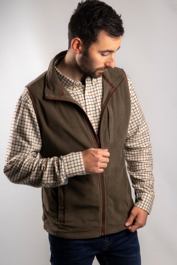 Caterpillar Concord Fleece Vest Cypress