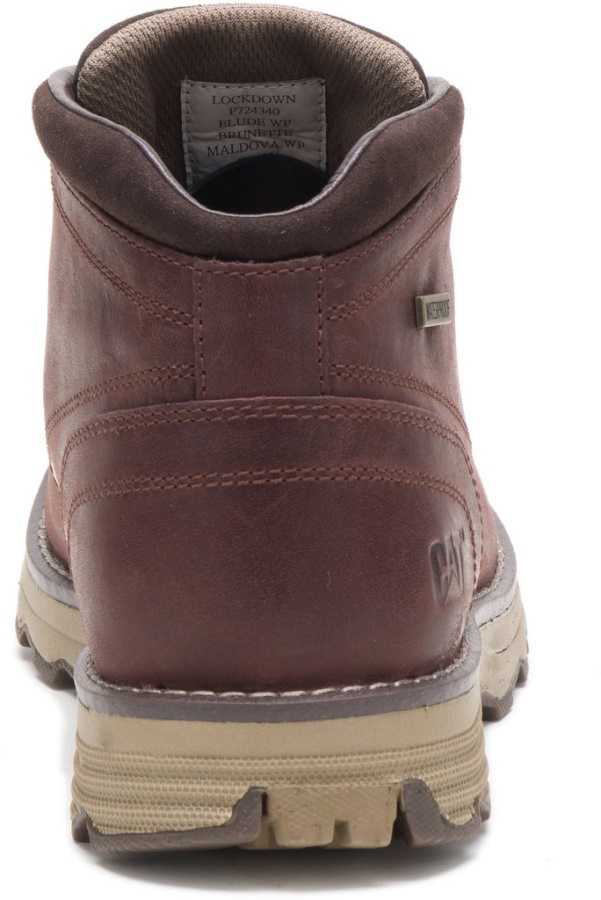 Caterpillar Elude Waterproof Lace Up Boot Dark Brown