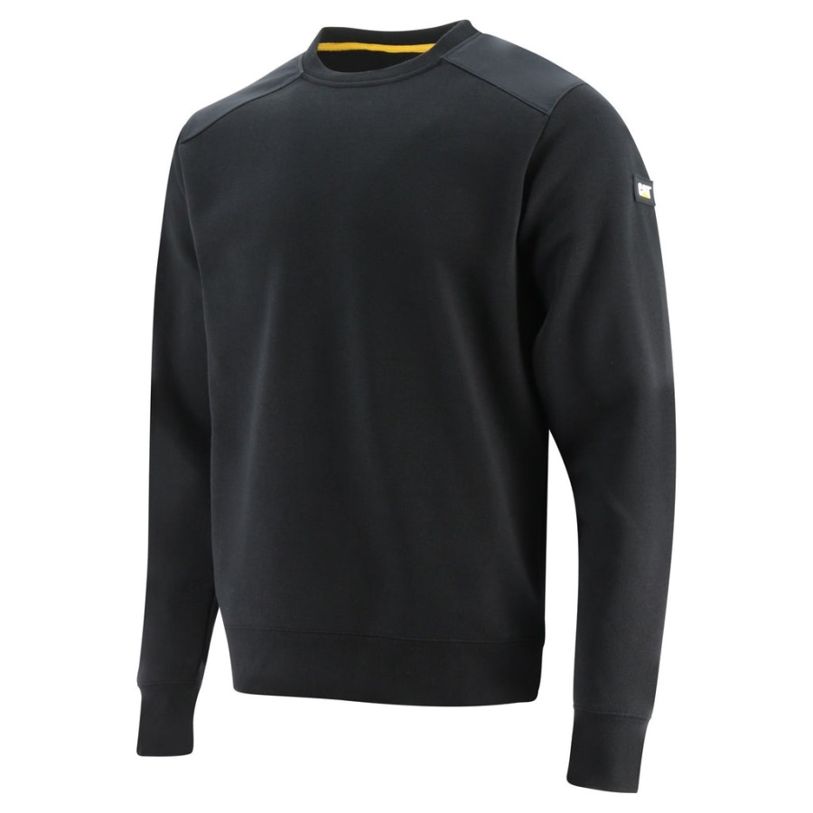 Caterpillar Essentials Crewneck Sweatshirt Black