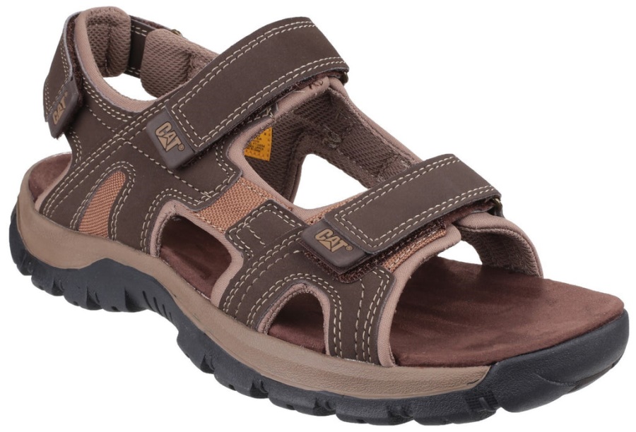 Caterpillar Giles Sandal Dark Brown