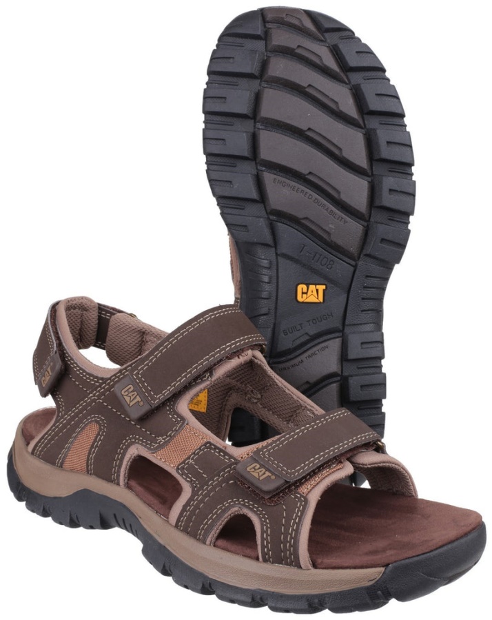 Caterpillar Giles Sandal Dark Brown