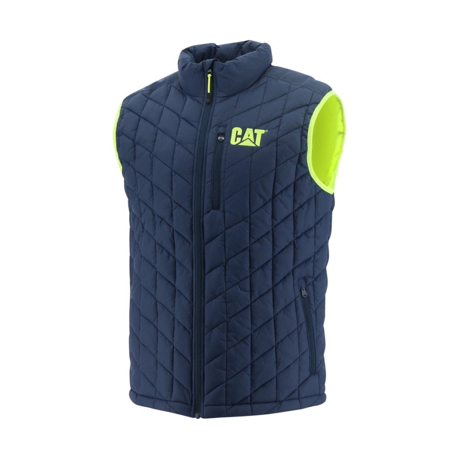 Caterpillar Insulated Vest Detroit Blue
