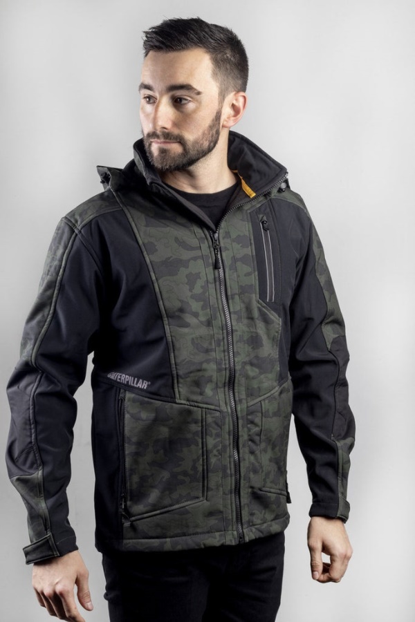 Caterpillar Mercury Soft Shell Jacket Night Camo
