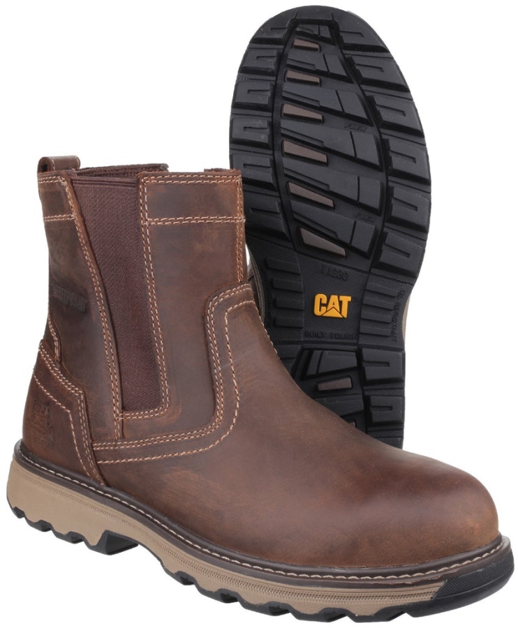 Caterpillar Pelton Safety Boot S1 Dark Beige