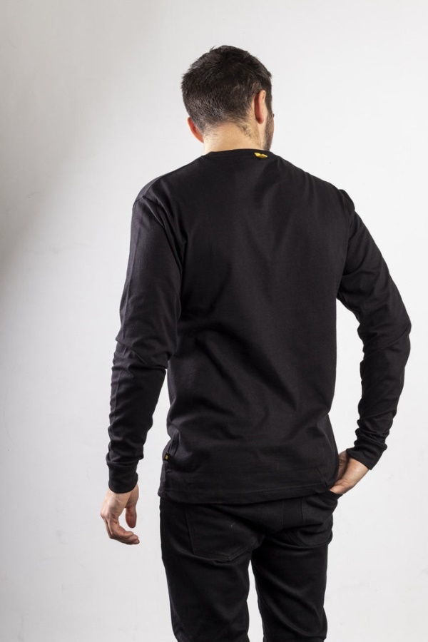 Caterpillar Trademark Banner Long Sleeve T-Shirt Black