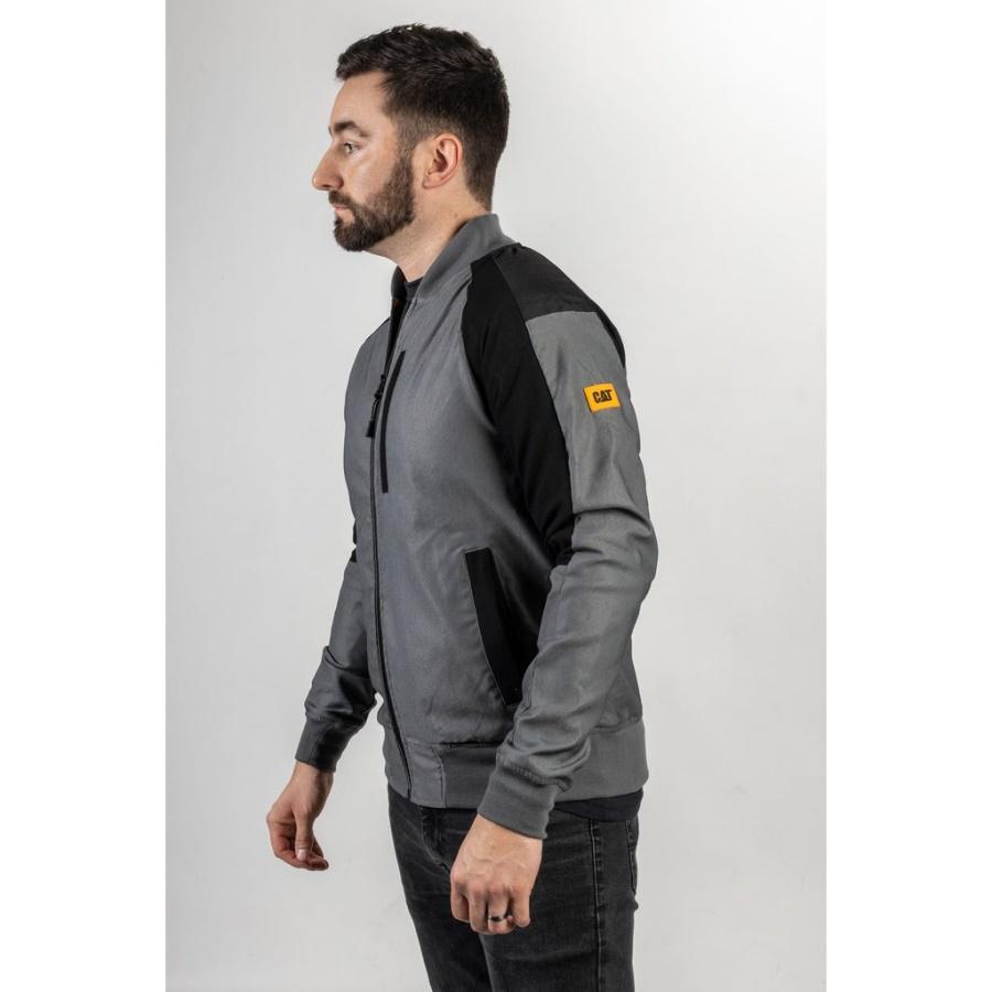 Caterpillar Trades Bomber Jacket Dark Shadow-Black