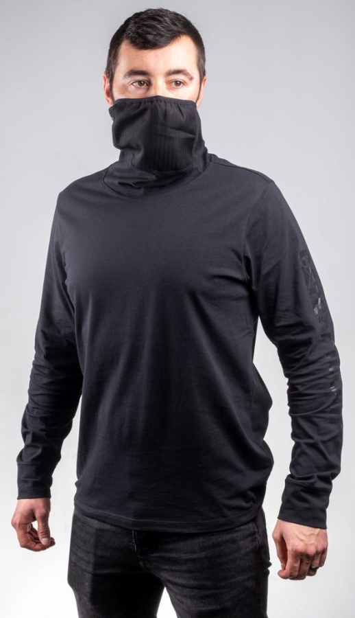 Caterpillar Viraloff Long Sleeve Gaiter Tee Black