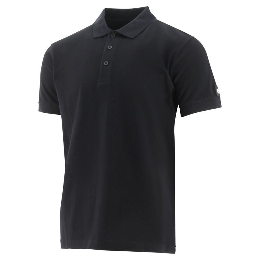 Caterpillar Essentials Polo Shirt Black